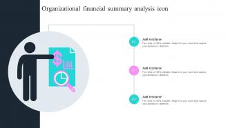 Organizational Financial Summary Analysis Icon
