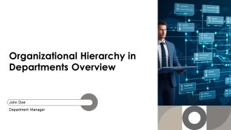 Organizational Hierarchy In Departments Overview PPT Example AT