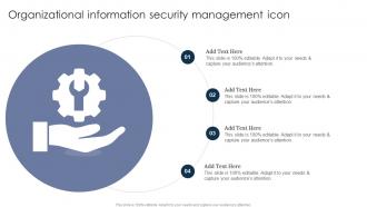 Organizational Information Security Management Icon Organizational Information Security Management Icon