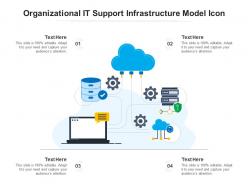 Organizational it support infrastructure model icon