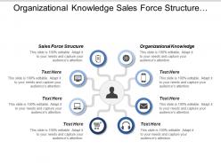 Organizational knowledge sales force structure sales processes sales metrics