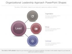 Organizational leadership approach powerpoint shapes