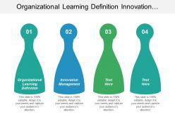 Organizational learning definition innovation management team conflict management cpb
