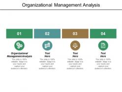 Organizational management analysis ppt powerpoint presentation layouts slides cpb