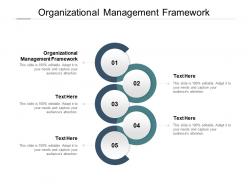 Organizational management framework ppt powerpoint presentation show slideshow cpb