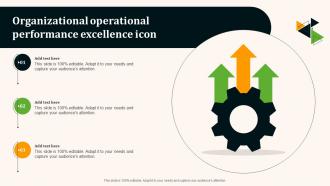 Organizational Operational Performance Excellence Icon