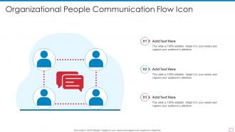 Organizational People Communication Flow Icon