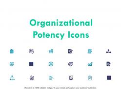 Organizational potency icons planning ppt powerpoint presentation icon show