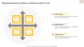 Organizational Problem Solution Matrix Icon
