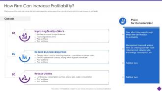 Organizational Problem Solving Tool How Firm Can Increase Profitability