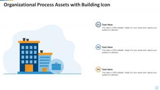 Organizational process assets with building icon