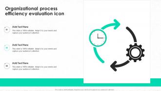 Organizational Process Efficiency Evaluation Icon