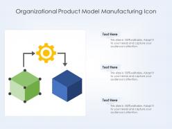 Organizational product model manufacturing icon