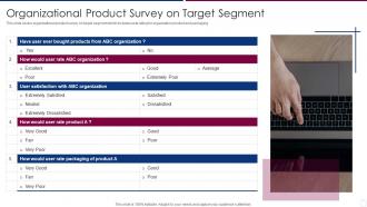Organizational Product Survey On Target Segment