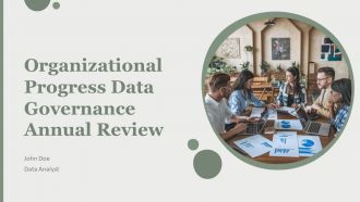 Organizational Progress Data Governance Annual Review PPT Mockup AT Organizational Progress Data Governance Annual Review PPT Mockup AT