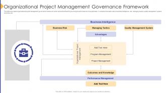 Organizational Project Management Governance Framework