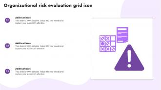 Organizational Risk Evaluation Grid Icon