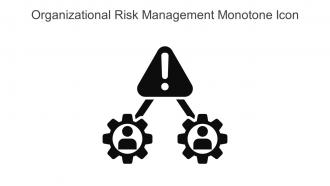 Organizational Risk Management Monotone Icon In Powerpoint Pptx Png And Editable Eps Format