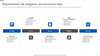 Organizational Risk Mitigation And Assessment Steps