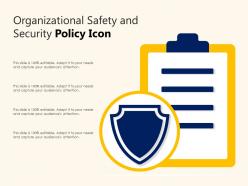 Organizational safety and security policy icon