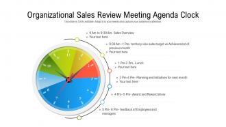 Organizational sales review meeting agenda clock