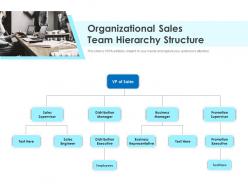 Organizational sales team hierarchy structure