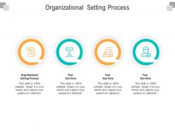 Organizational setting process ppt powerpoint presentation ideas deck cpb