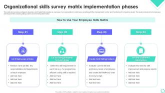 Organizational Skills Survey Matrix Implementation Phases