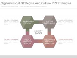 Organizational strategies and culture ppt examples