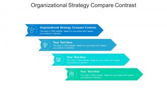 Organizational strategy compare contrast ppt powerpoint presentation model topics cpb
