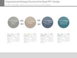 Organizational strategy structure and steps ppt sample