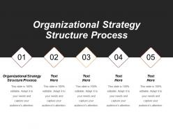 Organizational strategy structure process ppt powerpoint presentation file ideas cpb