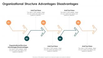 Organizational Structure Advantages Disadvantages In Powerpoint And Google Slides Cpb
