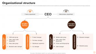Organizational Structure Alibaba Company Profile Ppt Designs CP SS