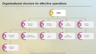 Organizational Structure For Effective Soap Business Plan BP SS