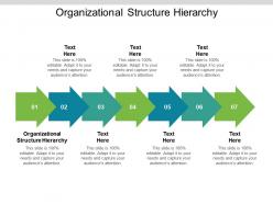 Organizational structure hierarchy ppt powerpoint presentation summary styles cpb