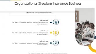 Organizational Structure Insurance Business In Powerpoint And Google Slides Cpb