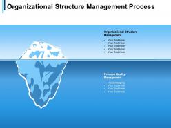 Organizational structure management process quality management visual mapping cpb