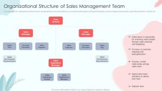 Organizational Structure Of Sales Management Team Sales Process Automation To Improve Sales