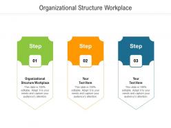 Organizational structure workplace ppt powerpoint presentation show icons cpb