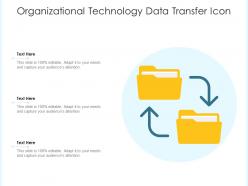 Organizational technology data transfer icon
