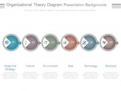 Organizational Theory Diagram Presentation Backgrounds