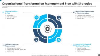 Organizational Transformation Management Plan With Strategies