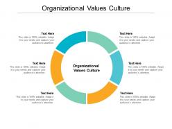 Organizational values culture ppt powerpoint presentation slide cpb