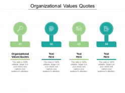 Organizational values quotes ppt powerpoint presentation summary rules cpb