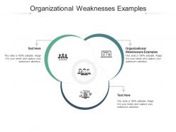 Organizational weaknesses examples ppt powerpoint presentation portfolio aids cpb