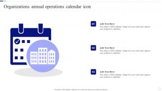 Organizations Annual Operations Calendar Icon