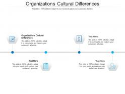 Organizations cultural differences ppt powerpoint presentation slides mockup cpb