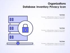 Organizations Database Inventory Privacy Icon