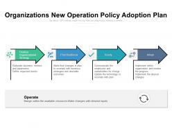 Organizations new operation policy adoption plan